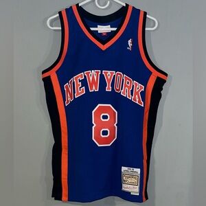 Latrell Sprewell New York Knicks 98-99 Blue Mitchell & Ness NBA Swingman Jersey